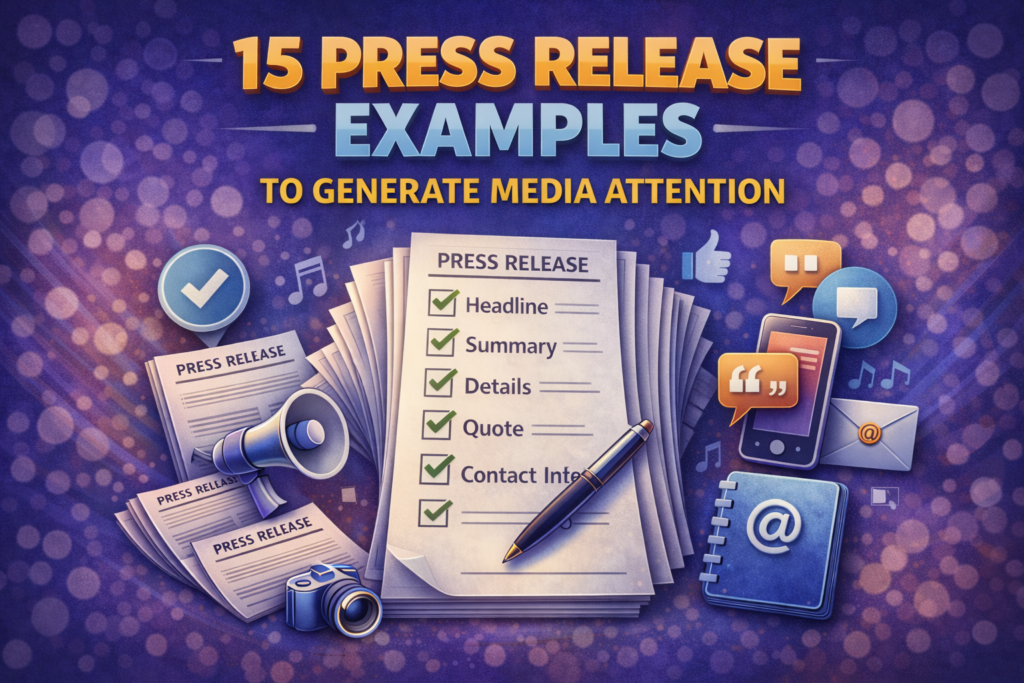 15 Press Release Examples to Generate Media Attention in 2026